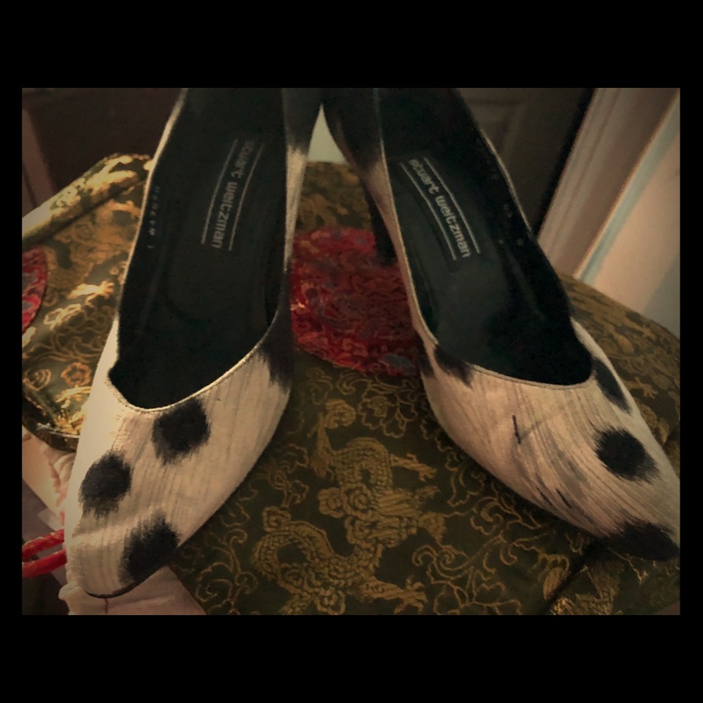 Stuart Weitzmann  calf hair pumps